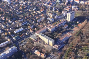 Az egyetemi városrész madártávlatból