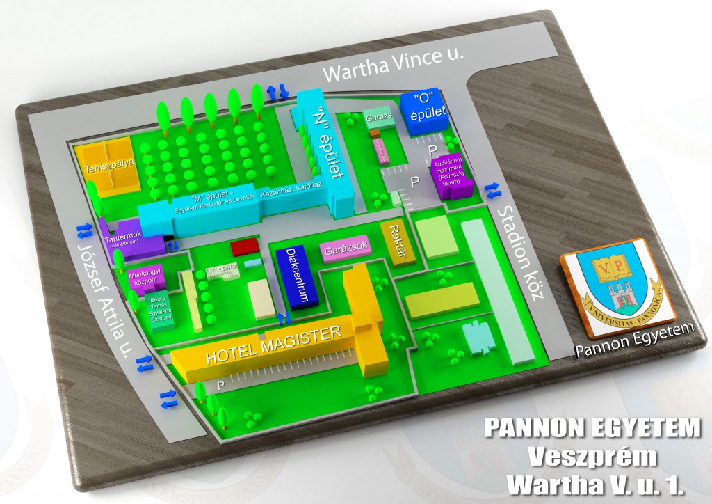 A Wartha Vince utcai kampusz térképe